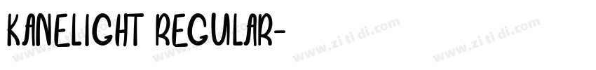 KaneLight Regular字体转换
